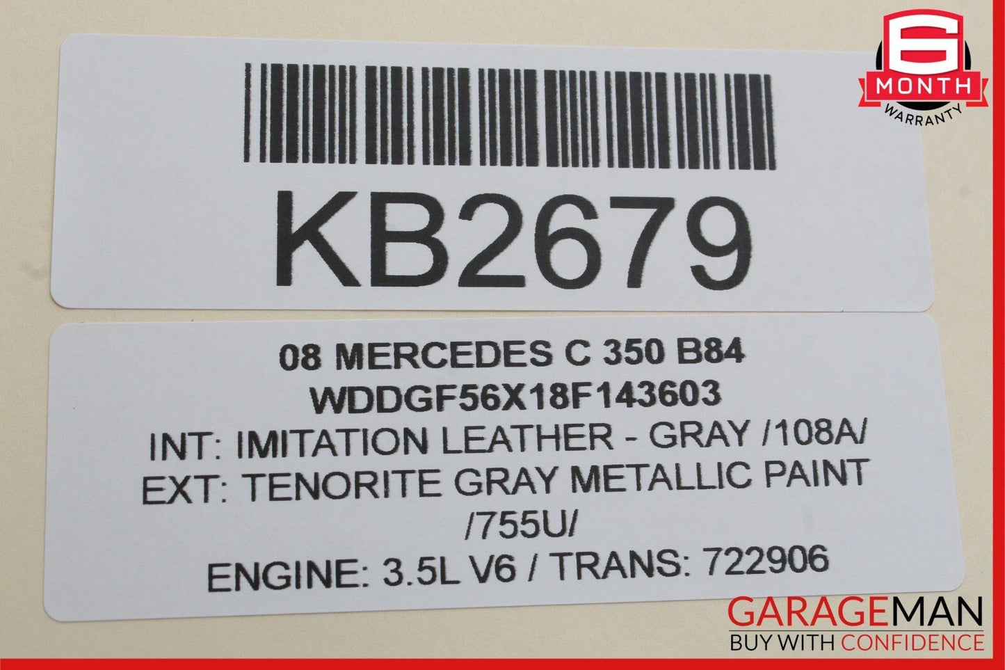 08-14 Mercedes W204 C300 C350 Rear Left Side Door Control Module 2048702326 OEM