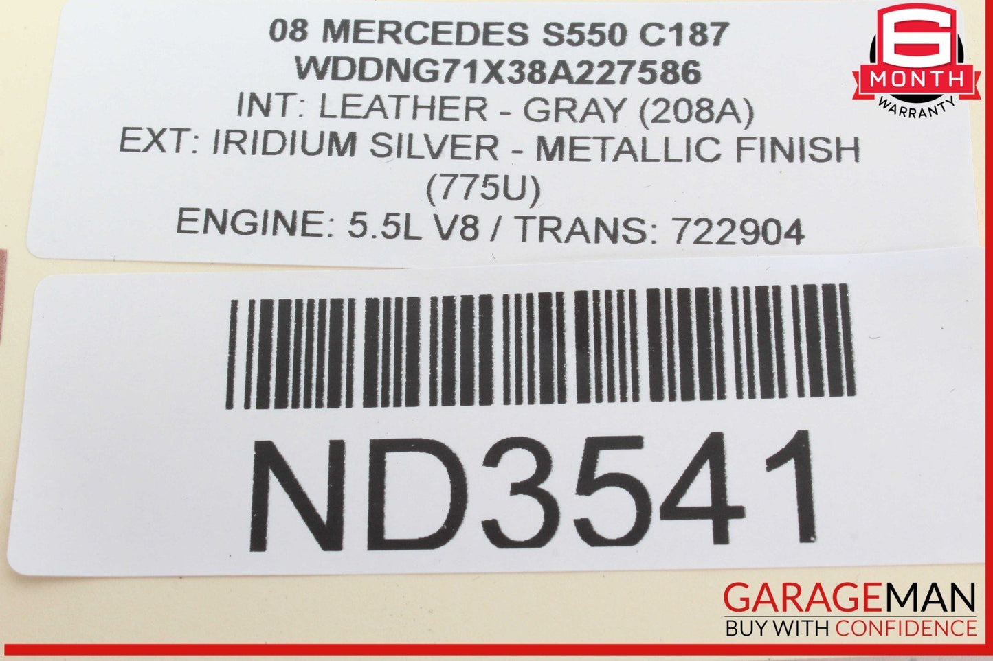 07-14 Mercedes W221 S550 S450 CL550 Trunk Lid Unlock Release Handle OEM
