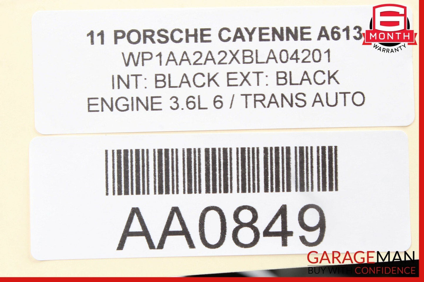 11-17 Porsche Cayenne 958 Front Left Driver Side Seat Headrest Head Rest OEM