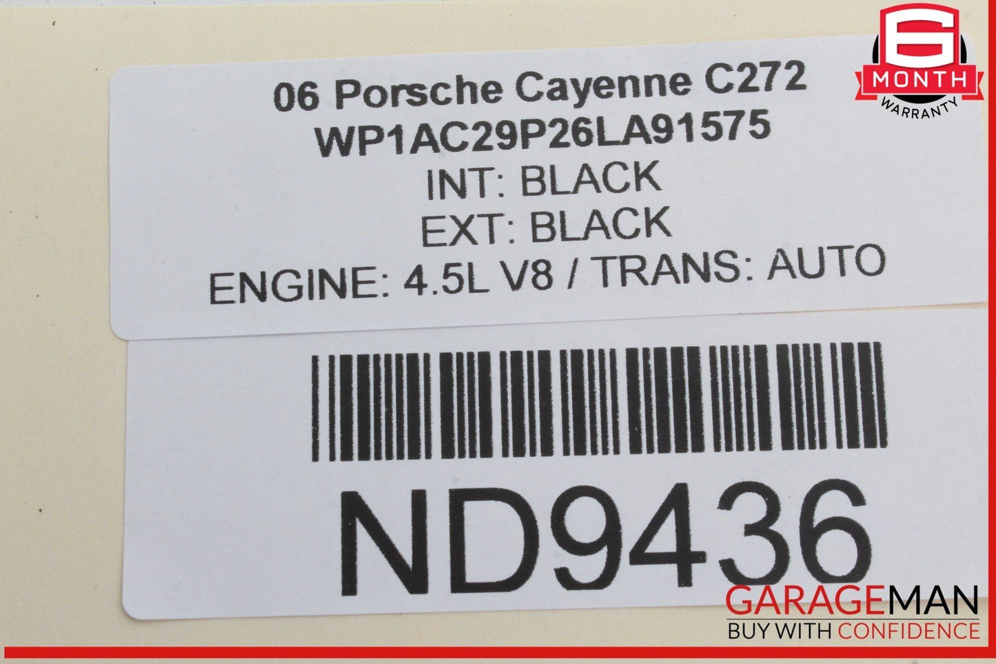 03-10 Porsche Cayenne 955 957 Steering Column Trim Cover 7L5863915 OEM