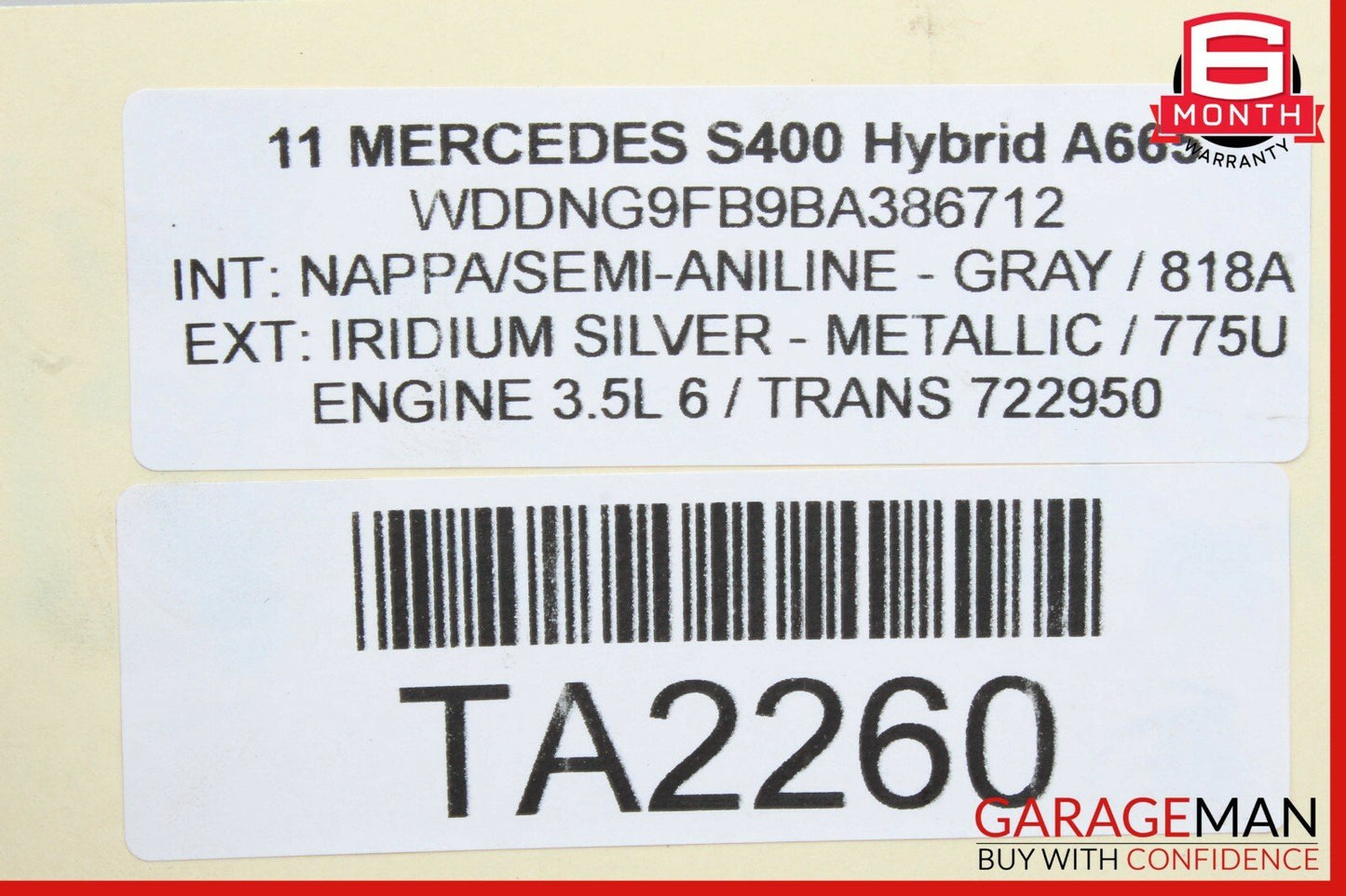 07-13 Mercedes S400 S63 AMG CL550 Front Left Spindle Knuckle Hub Bearing RWD
