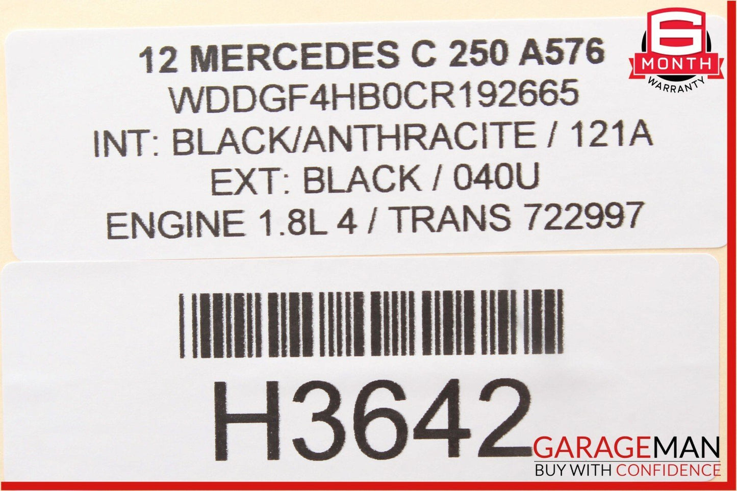 12-14 Mercedes W204 C250 C300 Front Left Side Mirror Door Rear View Glass Black
