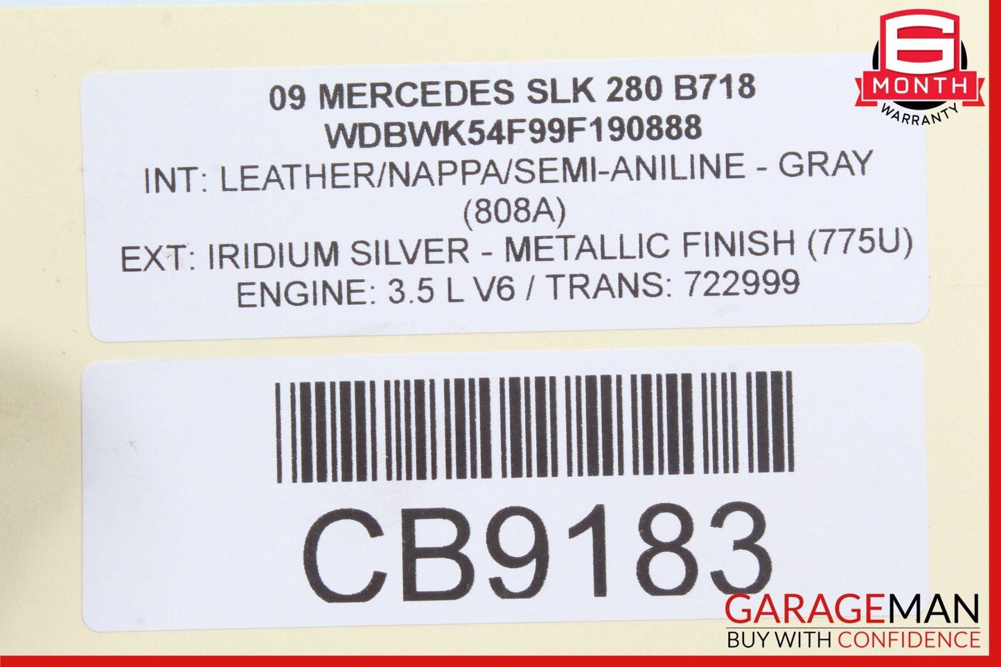 05-11 Mercedes R171 SLK300 Rear Right Side Suspension Upper Control Arm OEM