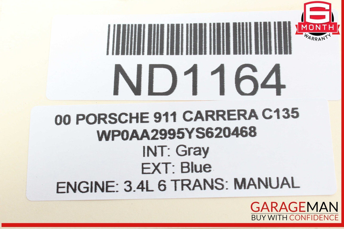 99-12 Porsche Carrera 911 996 Rear Right or Left Suspension Upper Control Arm