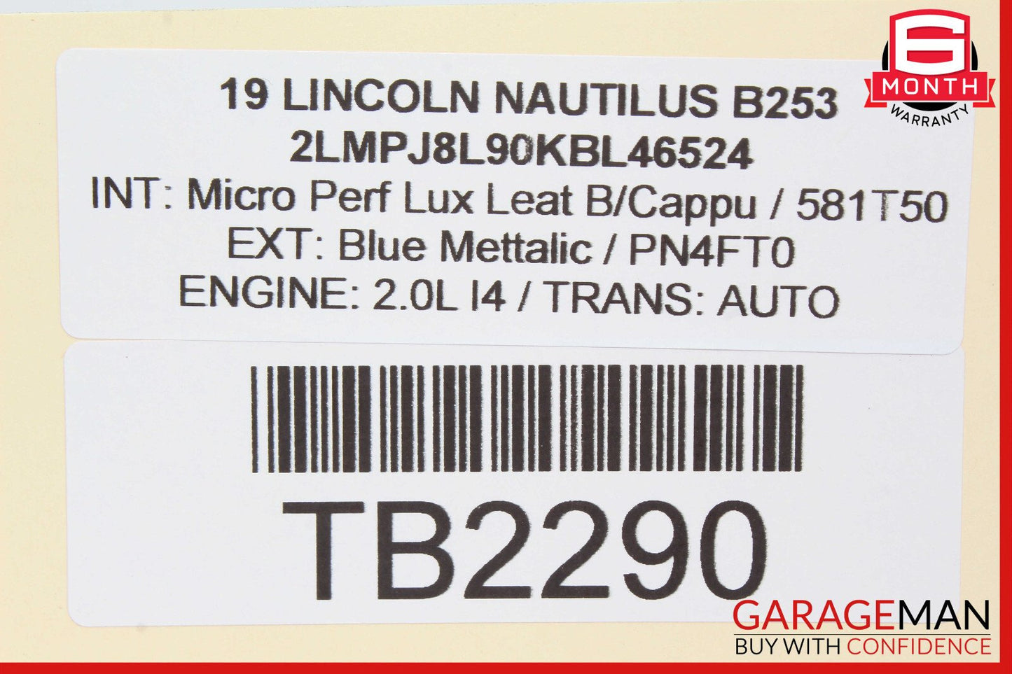 19-21 Lincoln Nautilus Rear Subwoofer Sound Speaker OEM