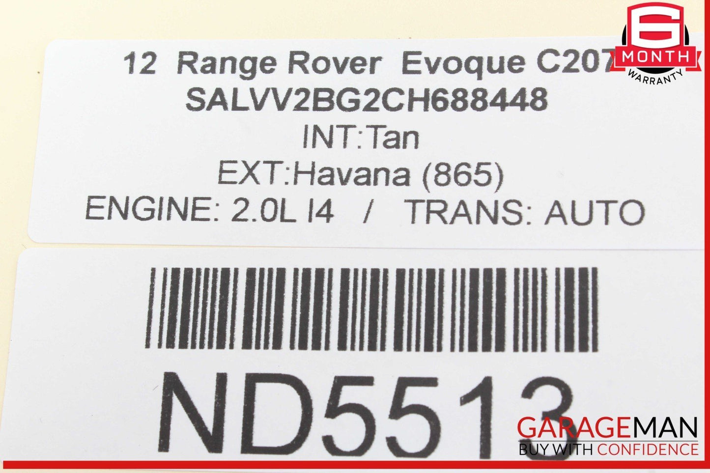 12-19 Range Rover Evoque Keyless Key Less Entry Smart Key Antenna Control Module