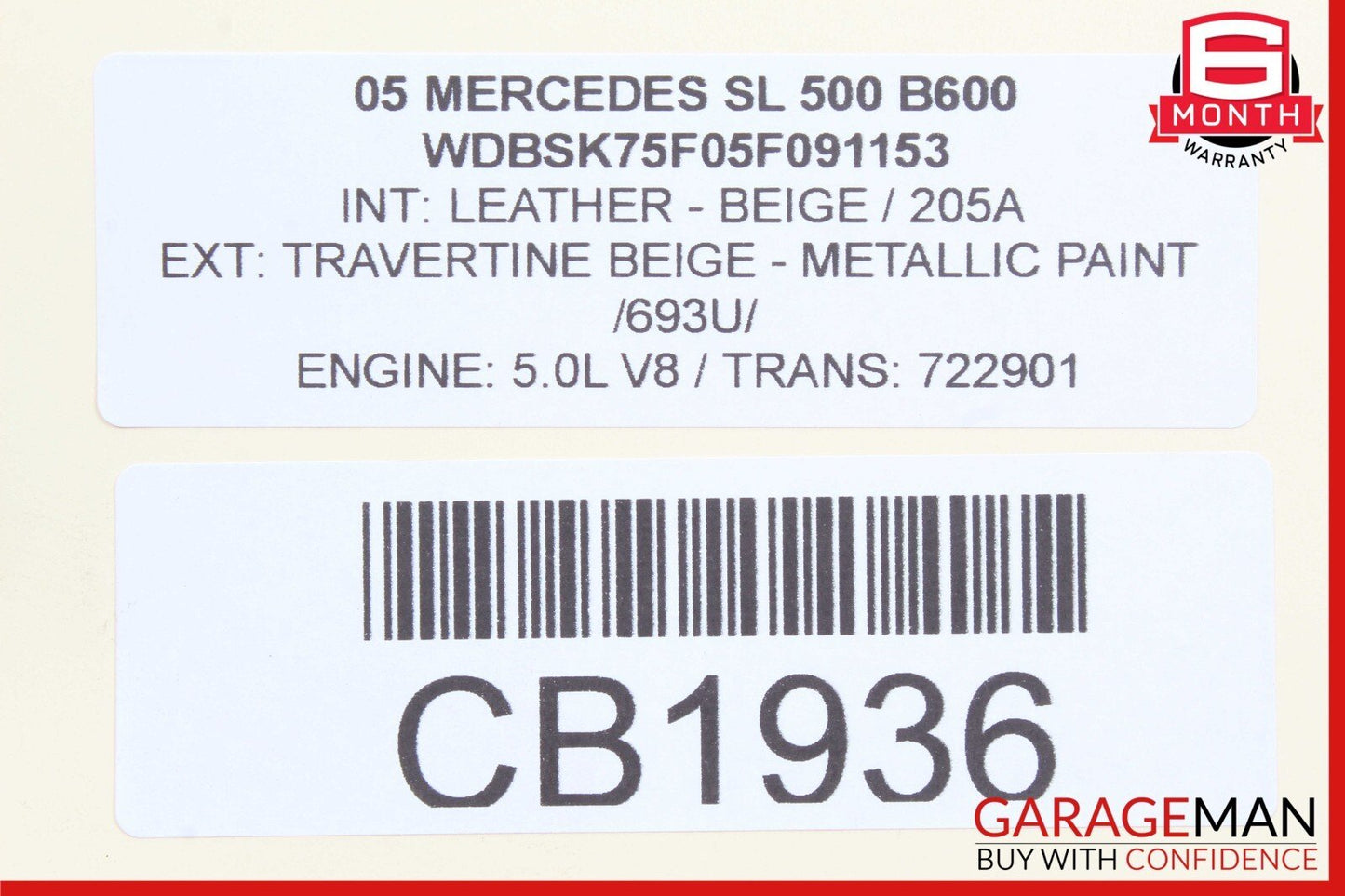 03-11 Mercedes W211 E350 Rear Left / Right Side Suspension Upper Control Arm OEM