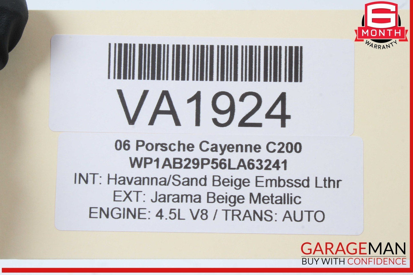 03-10 Porsche Cayenne 955 957 Rear Right Side Door Window Regulator Motor Unit