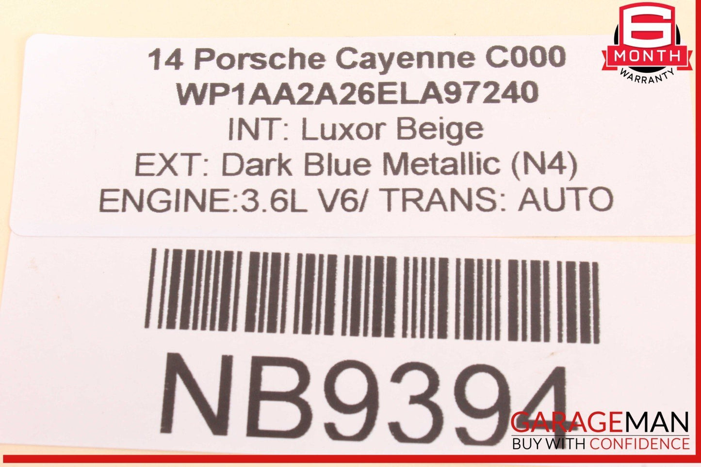 11-18 Porsche Cayenne 958 Front Left or Front Right Side CV Axle Shaft OEM