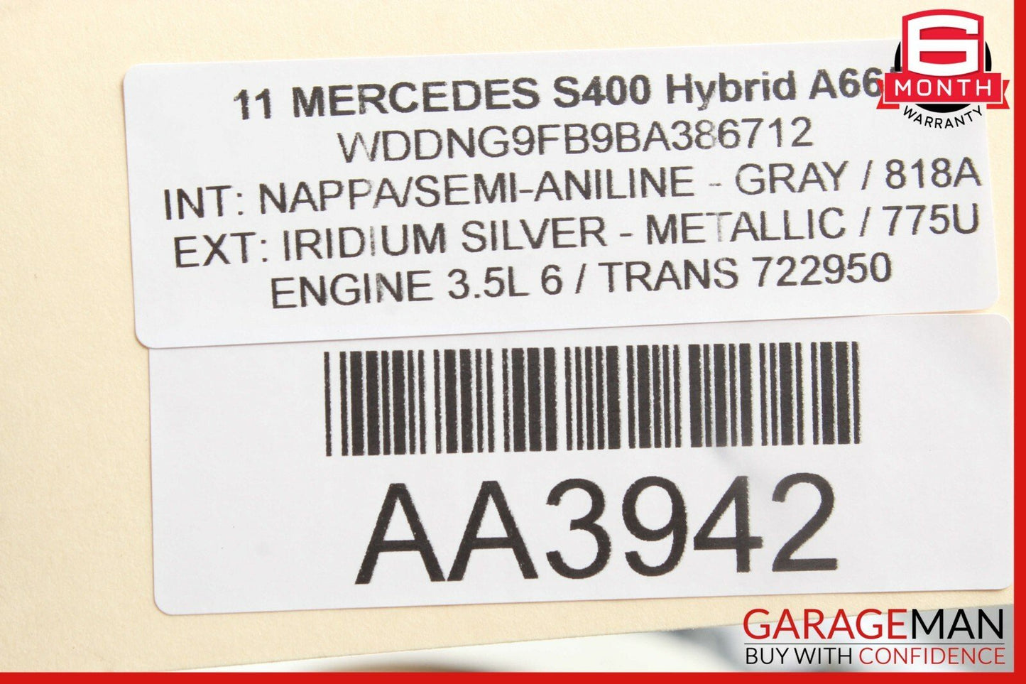 07-13 Mercedes W221 S550 CL550 Rear Right Thrust Arm Lower Control Arm OEM