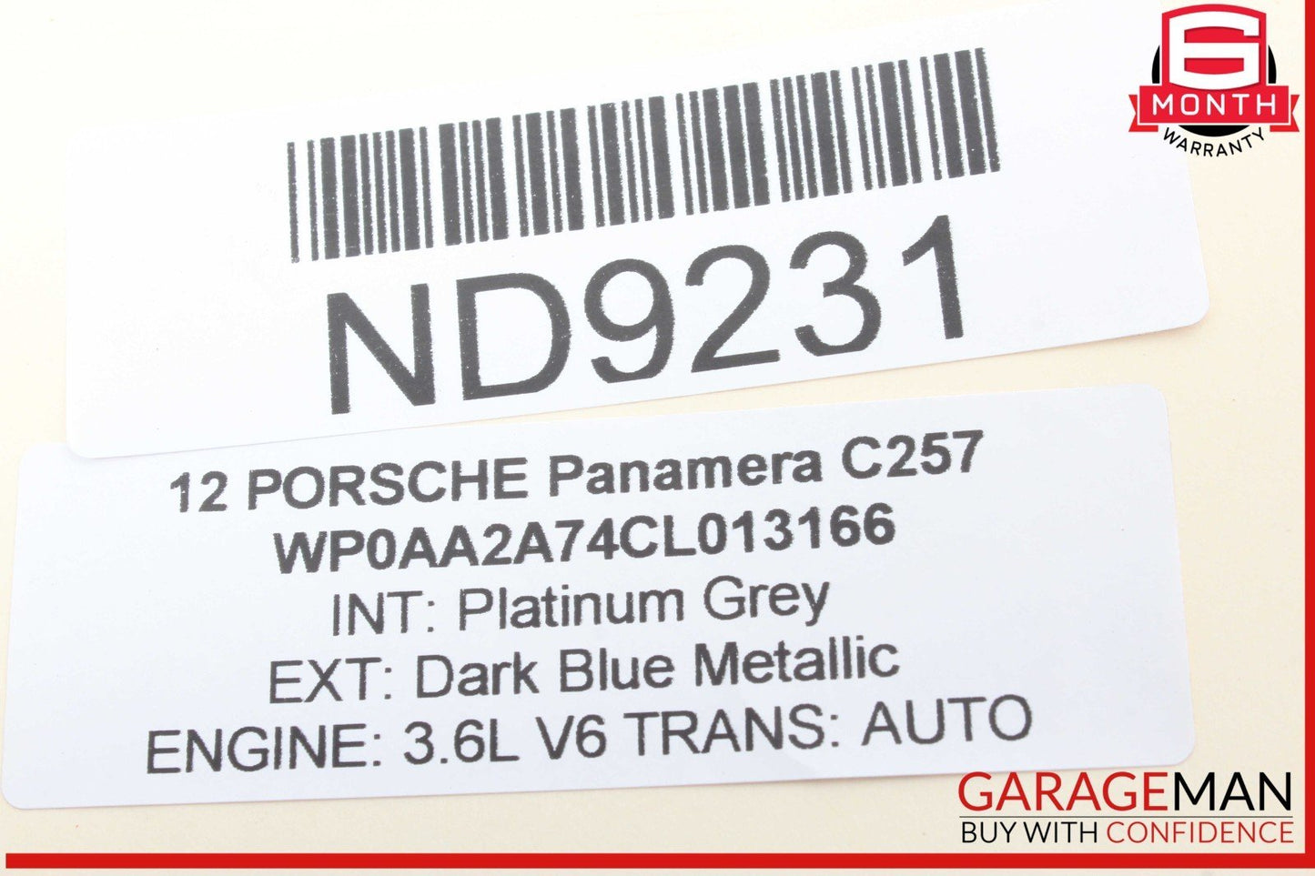 10-16 Porsche Panamera 970 Rear Right or Rear Left Side Upper Control Arm OEM