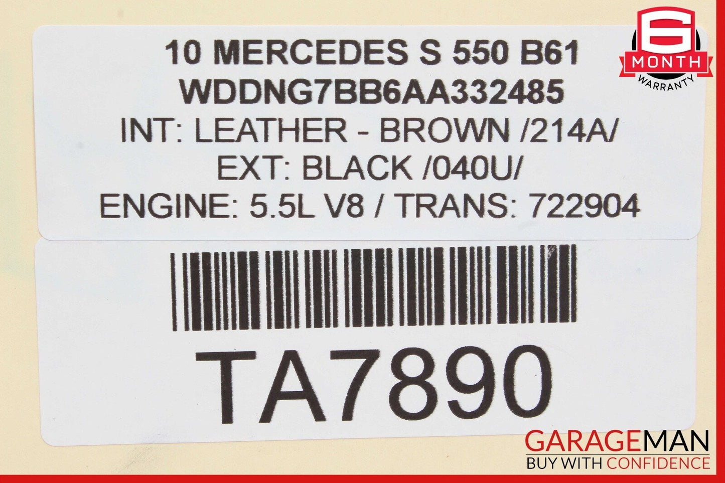 07-13 Mercedes W221 S550 CL550 Front Right Passenger Side Upper Control Arm OEM