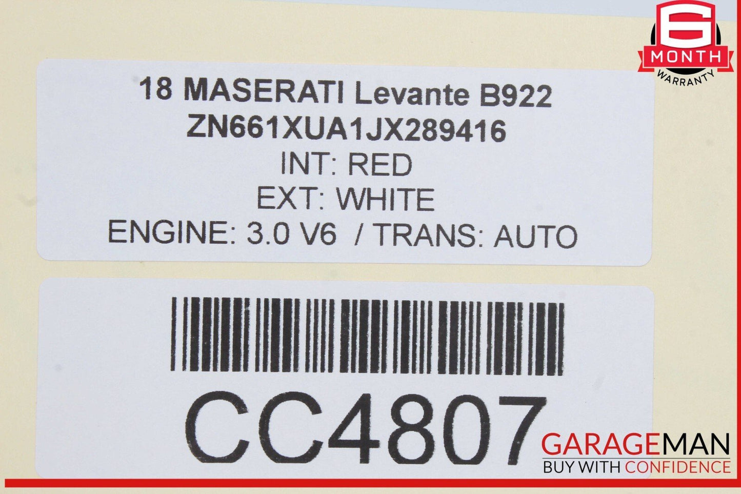 17-20 Maserati Levante M161 Interior Door Panel Rear Left Driver Side OEM