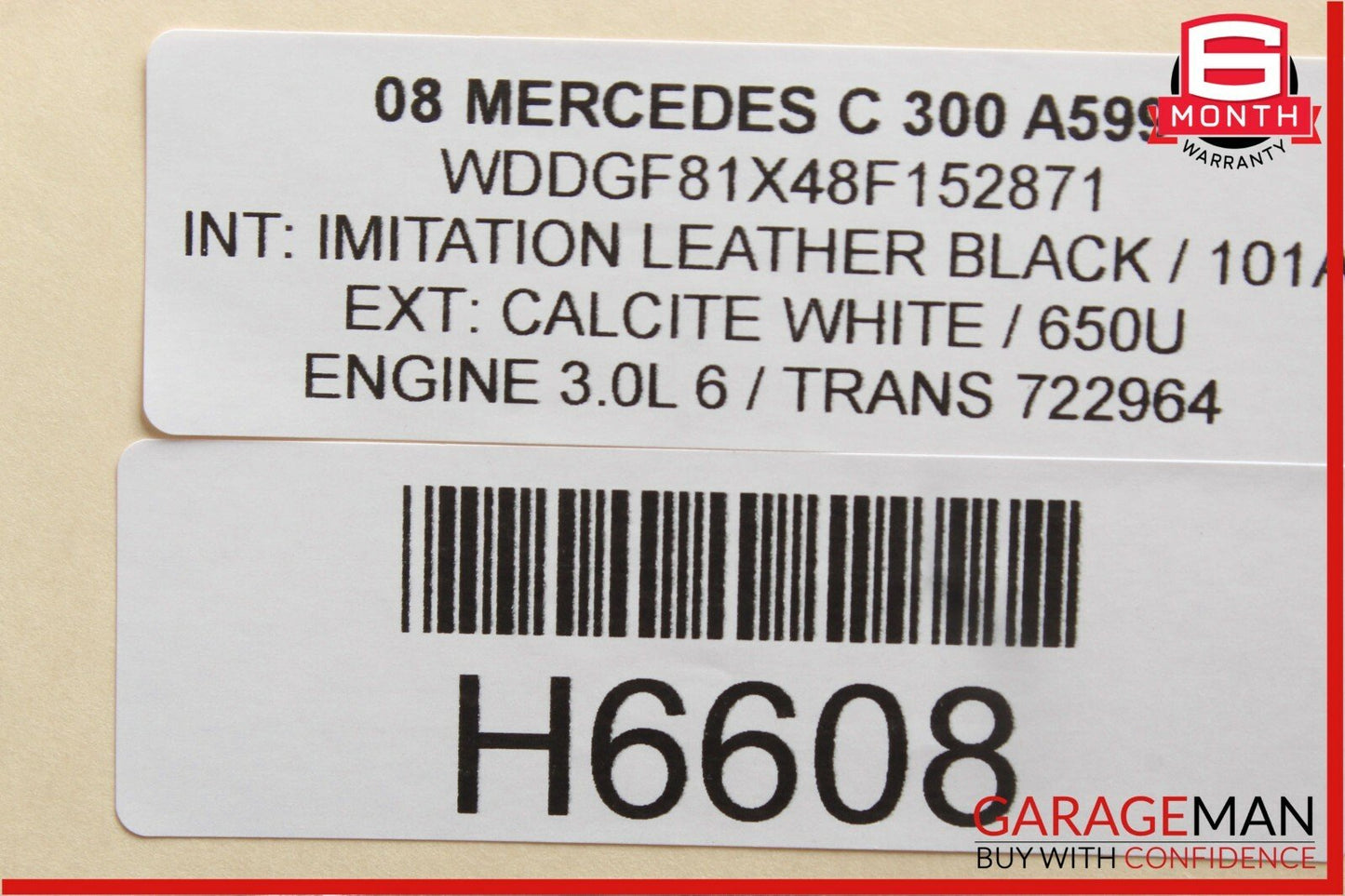 08-14 Mercedes W204 C300 Rear Trunk Lid Tailgate Lock Release Open Handle