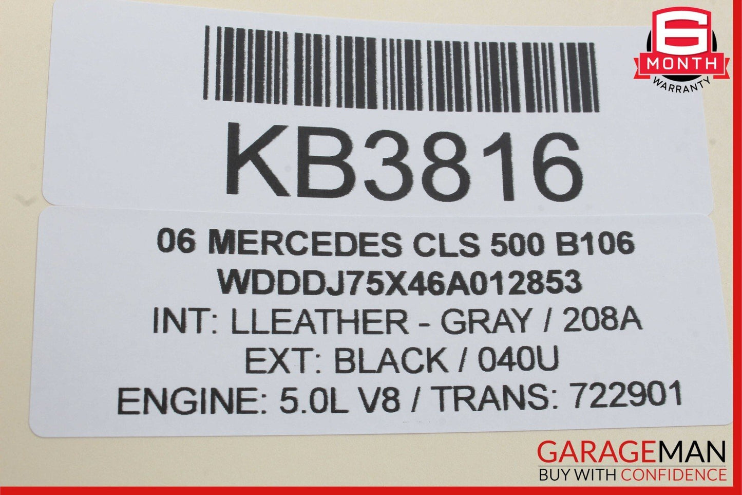 06-11 Mercedes W219 CLS500 Front Left Side Door Window Regulator Motor Unit OEM
