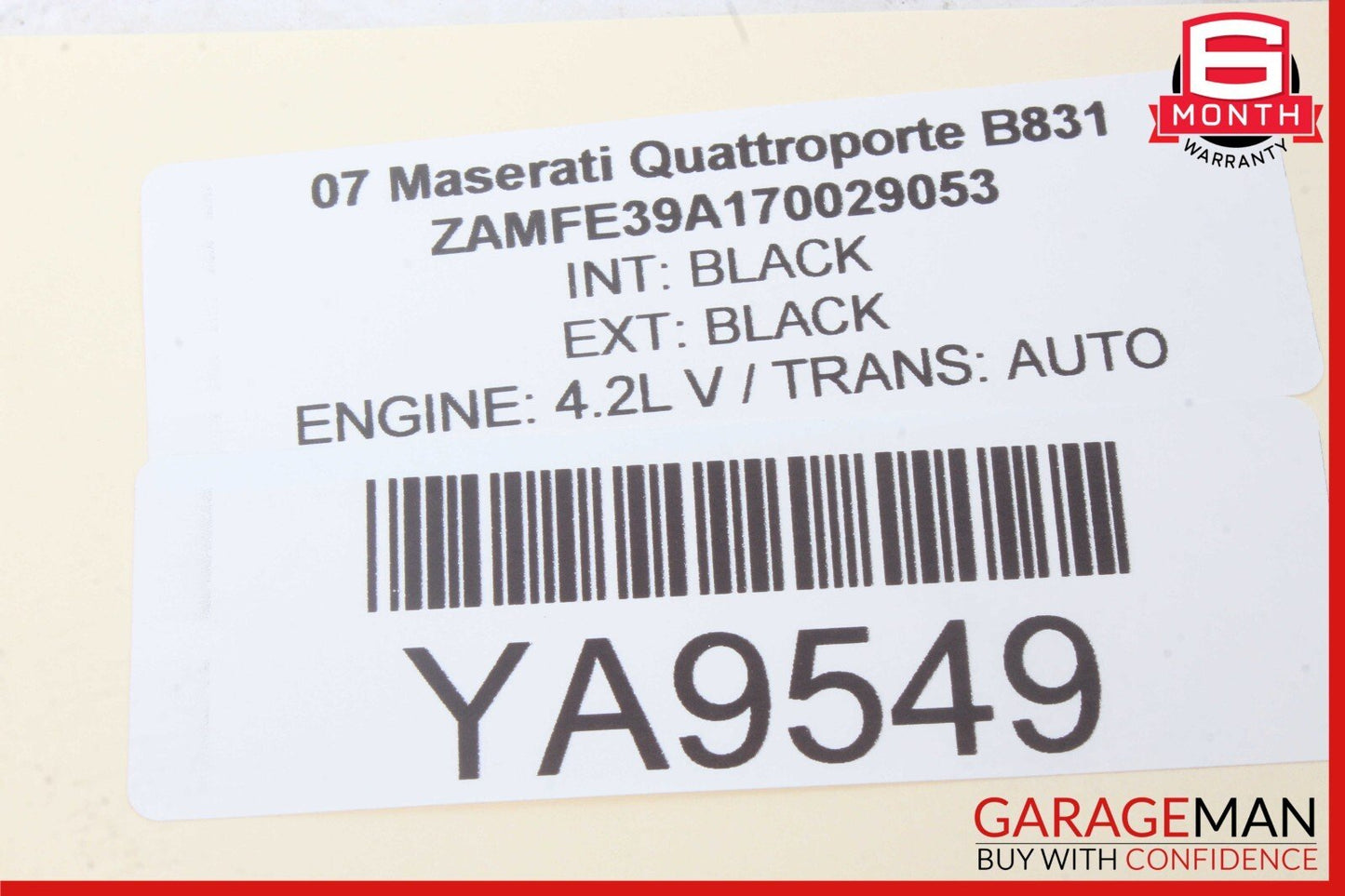 03-08 Maserati Quattroporte M139 Rear Left Side Seatbelt Seat Belt Retractor OEM