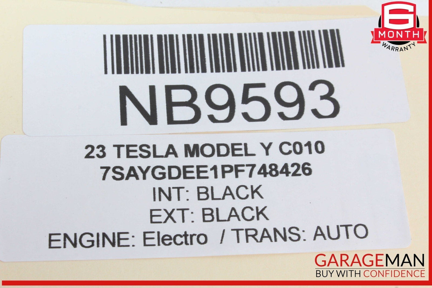 17-23 Tesla Model Y 3 Front / Rear Left Driver Side Exterior Door Handle OEM