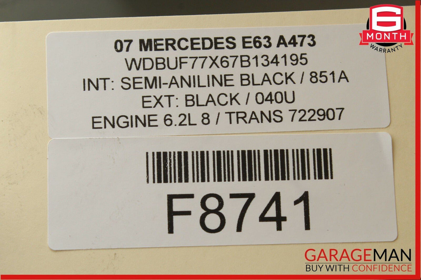 03-09 Mercedes W211 E63 AMG Rear Right Side Keyless Go Door Lock Latch Actuator