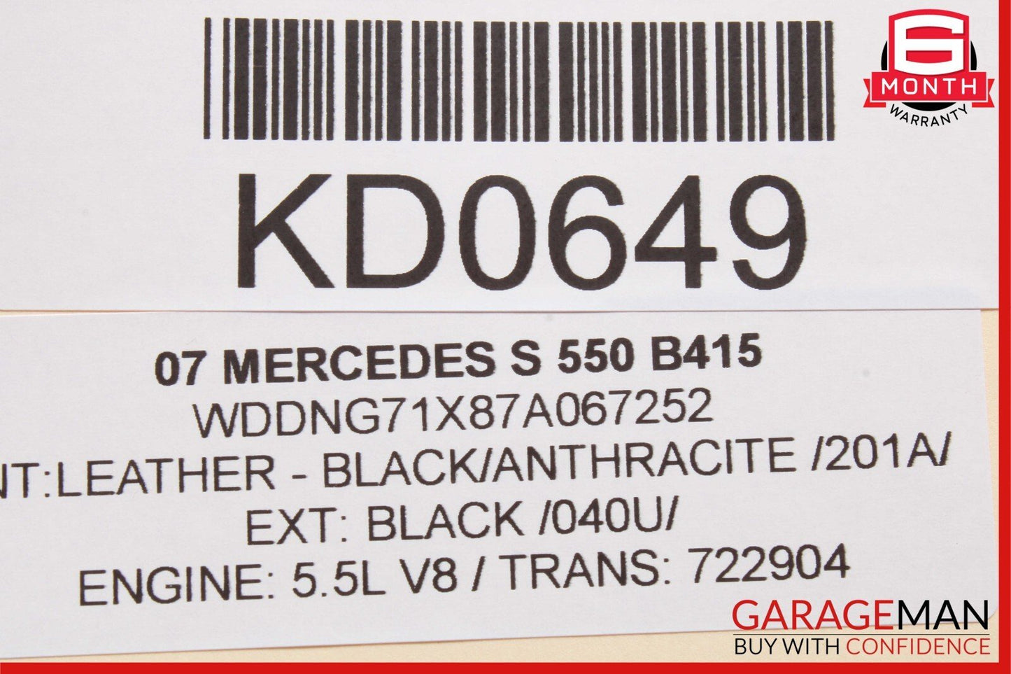 07-14 Mercedes S550 CL550 Head Light Headlight Fog Light Switch Control Module