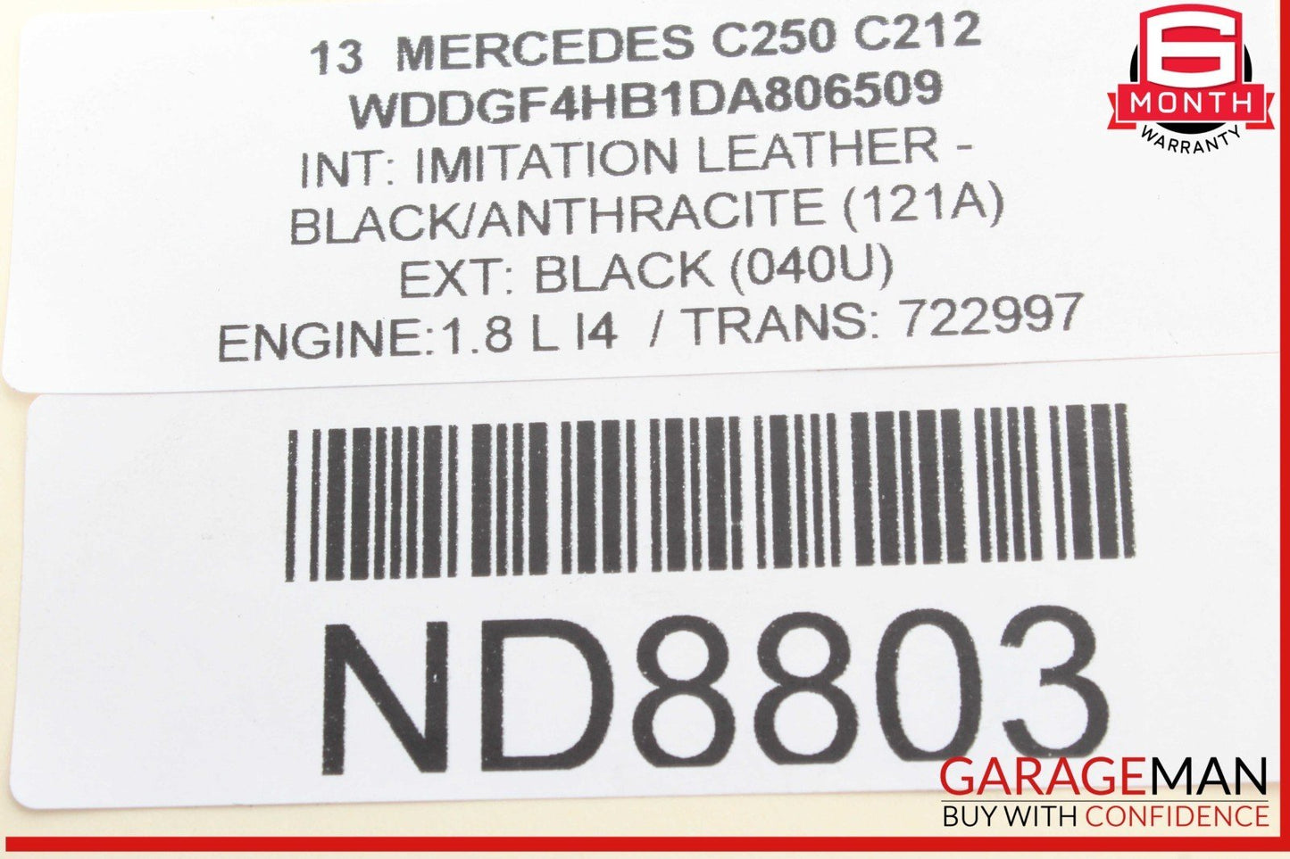 08-17 Mercedes W204 C250 E350 Rear Left or Right Side Lower Thrust Control Arm