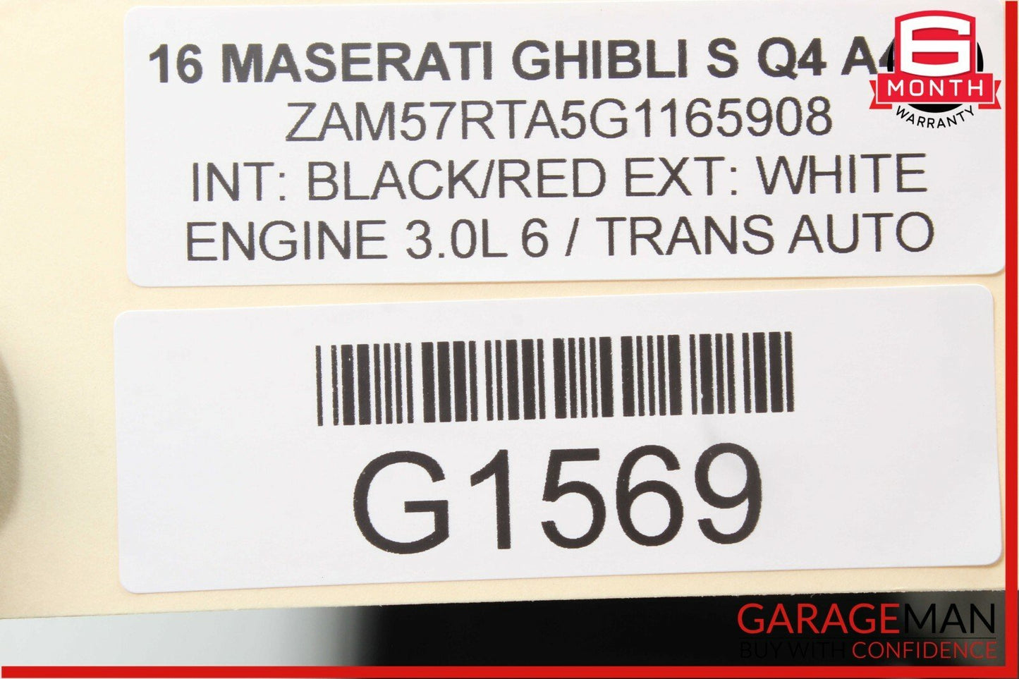 14-17 Maserati Ghibli Front Left Seat Lumbar Power Switch Control Module Unit