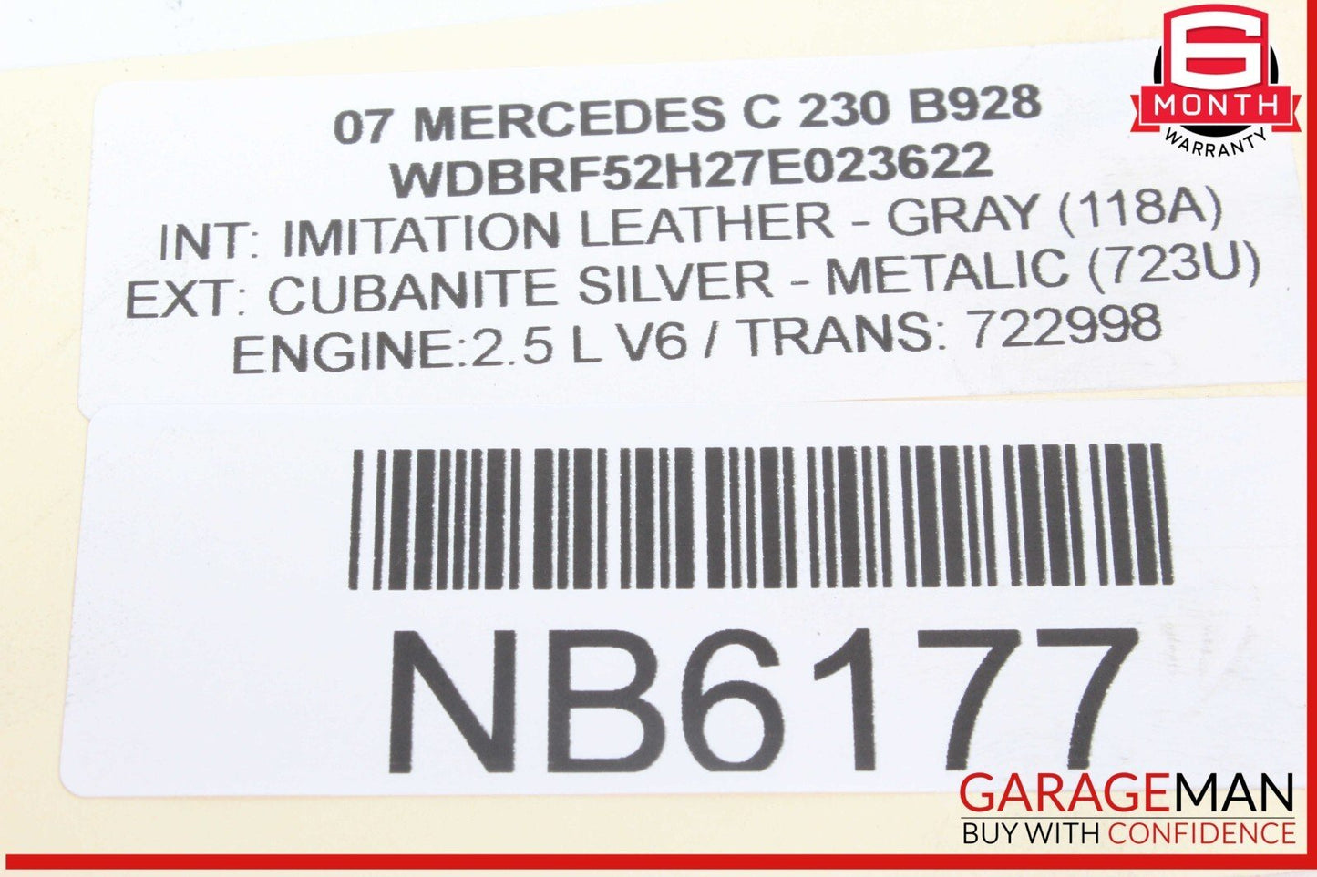 05-12 Mercedes W203 C230 SLK300 ML350 V6 Engine Coolant Motor Water Pump OEM