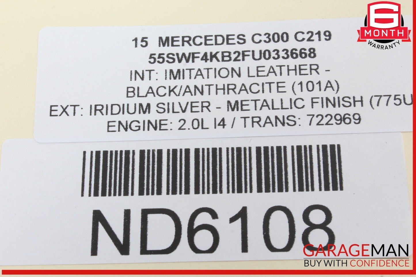 15-20 Mercedes W205 C300 GLC43 AMG Left Side Dash Air A/C Vent 2058301154 OEM