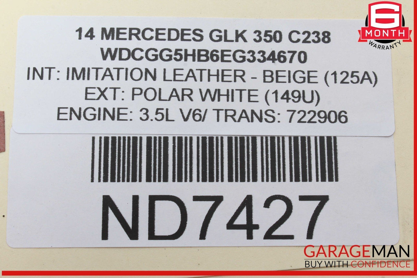 12-16 Mercedes X204 GLK350 E350 ECU ECM Engine Computer Control Module Unit OEM