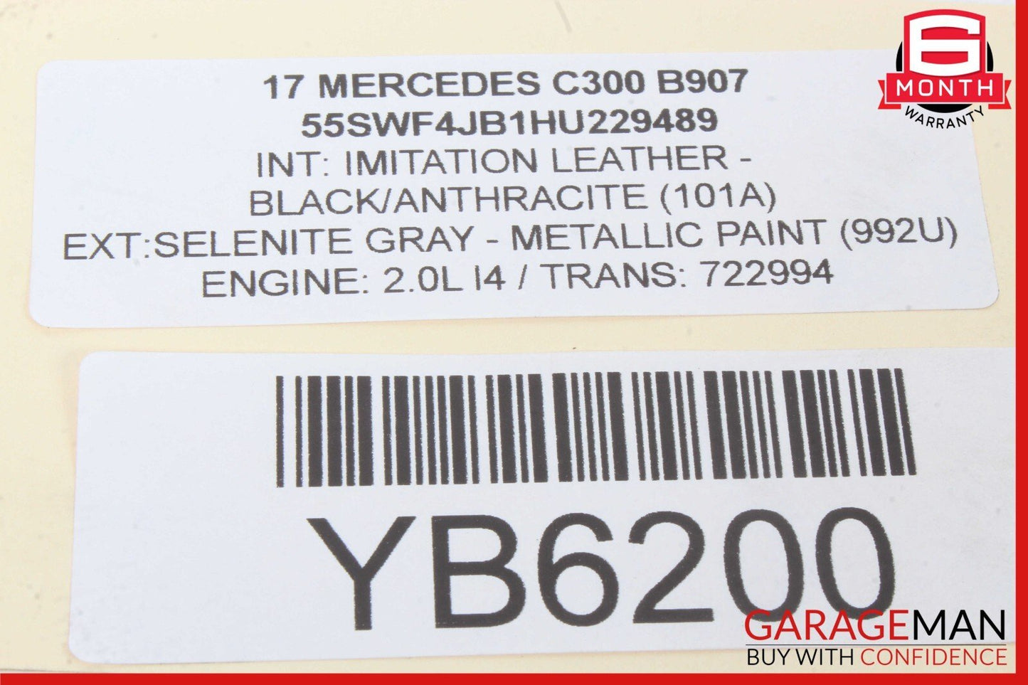 15-18 Mercedes W205 C300 C350e RWD Rear Left Driver Side Axle CV Half Shaft OEM