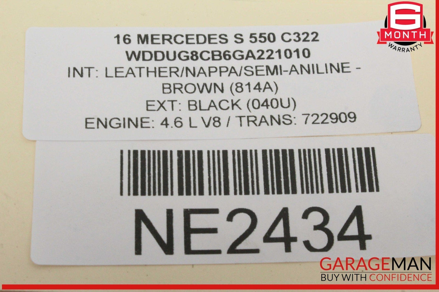 14-17 Mercedes W222 S550 Front or Rear Bumper Parking Sensor PDC Set of 5 OEM