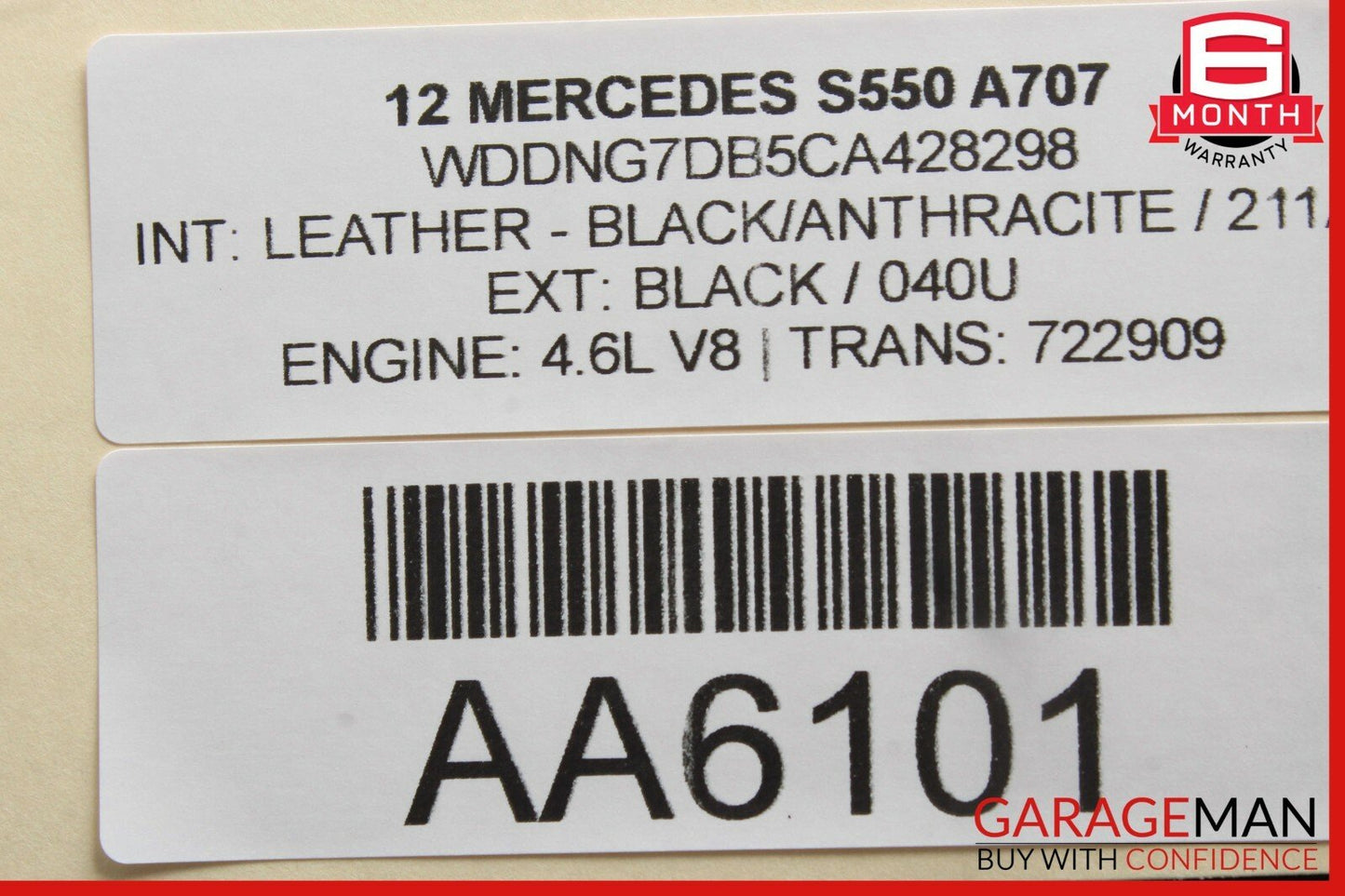 10-13 Mercedes W221 S400 S550 S63 Front Left Driver Side Door Control Module OEM