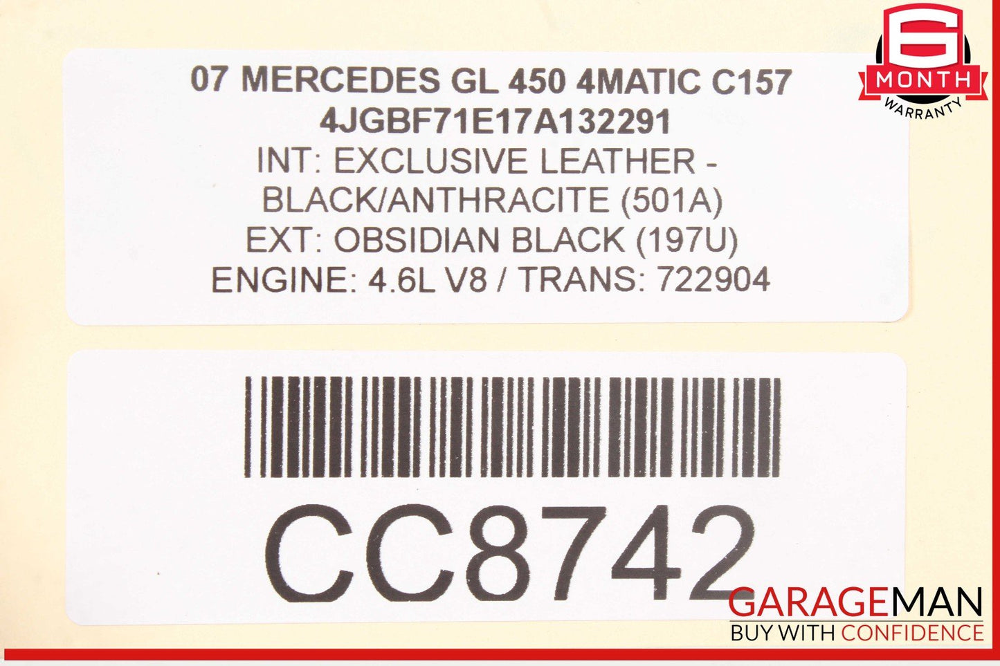 06-12 Mercedes X164 GL450 GL550 ML550 Front Left Headlight Support Bracket OEM