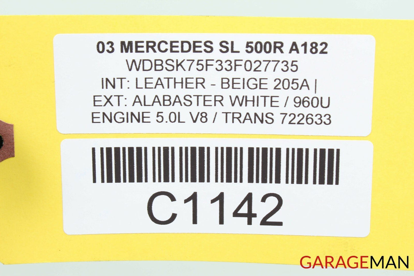 03-08 Mercedes R230 SL500 Front Right Side Seat Computer Control Module Q3 OEM