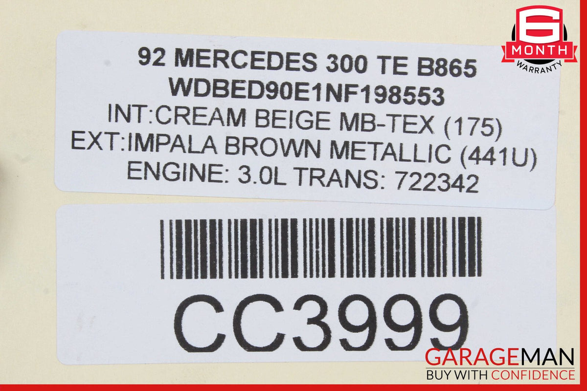 90-93 Mercedes W124 300TD AC A/C Condenser Dual Blower Fan Motor OEM