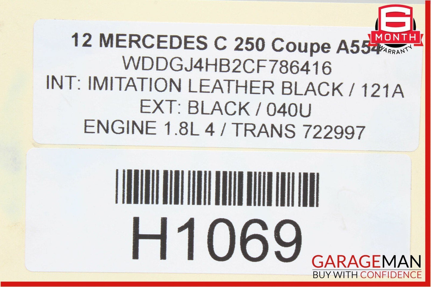 08-14 Mercedes W204 C250 C350 Rear Left / Right Side Lower Control Thrust Arm