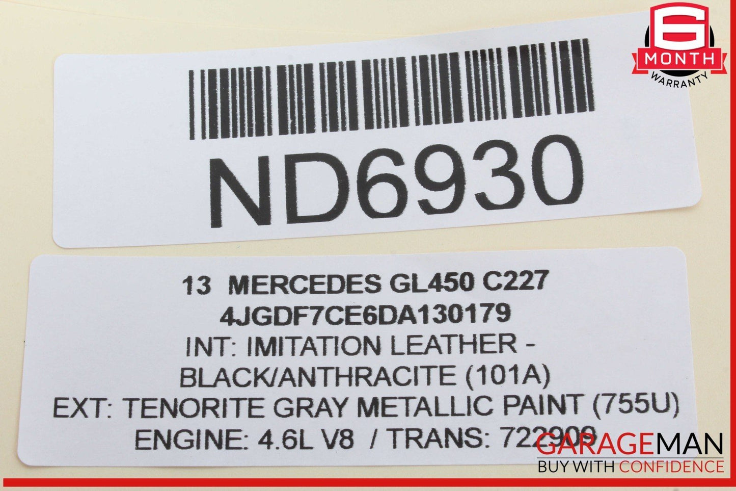 13-19 Mercedes X166 GL450 GLS550 Rear SAM Module Control Unit Signal Acquisition
