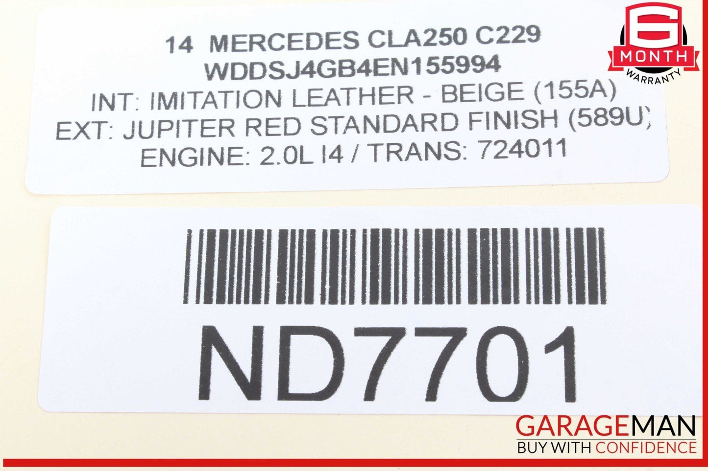 14-20 Mercedes W117 CLA250 SLC300 GLA250 M274 Throttle Body 2701410025 OEM