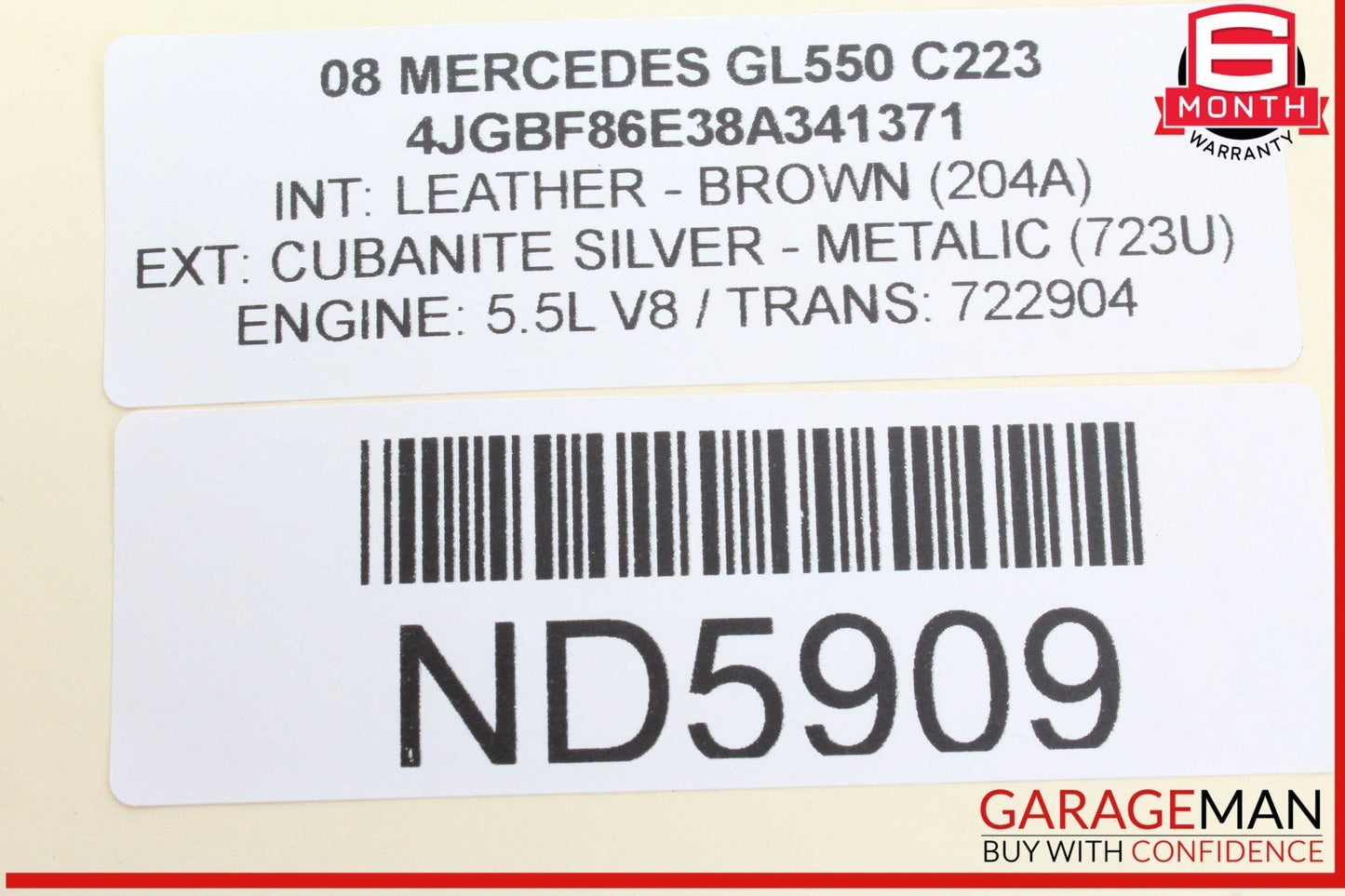 06-13 Mercedes W211 E350 ML350 R350 TPMS Tire Pressure Control 1645403762 OEM