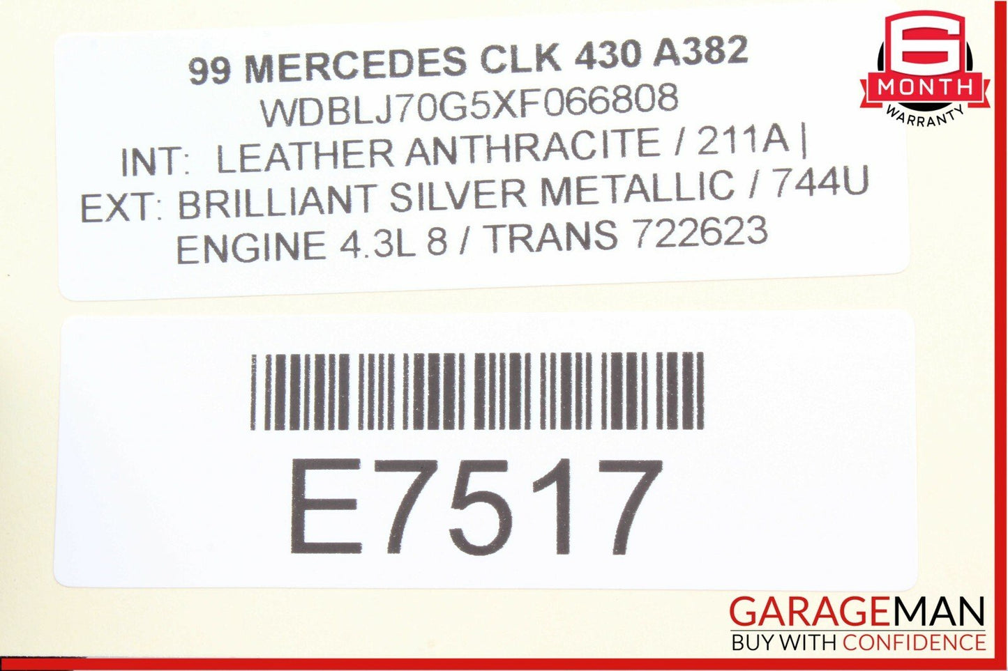 98-03 Mercedes E320 C280 CLK430 Front Left Fuse Relay Junction Box Module OEM