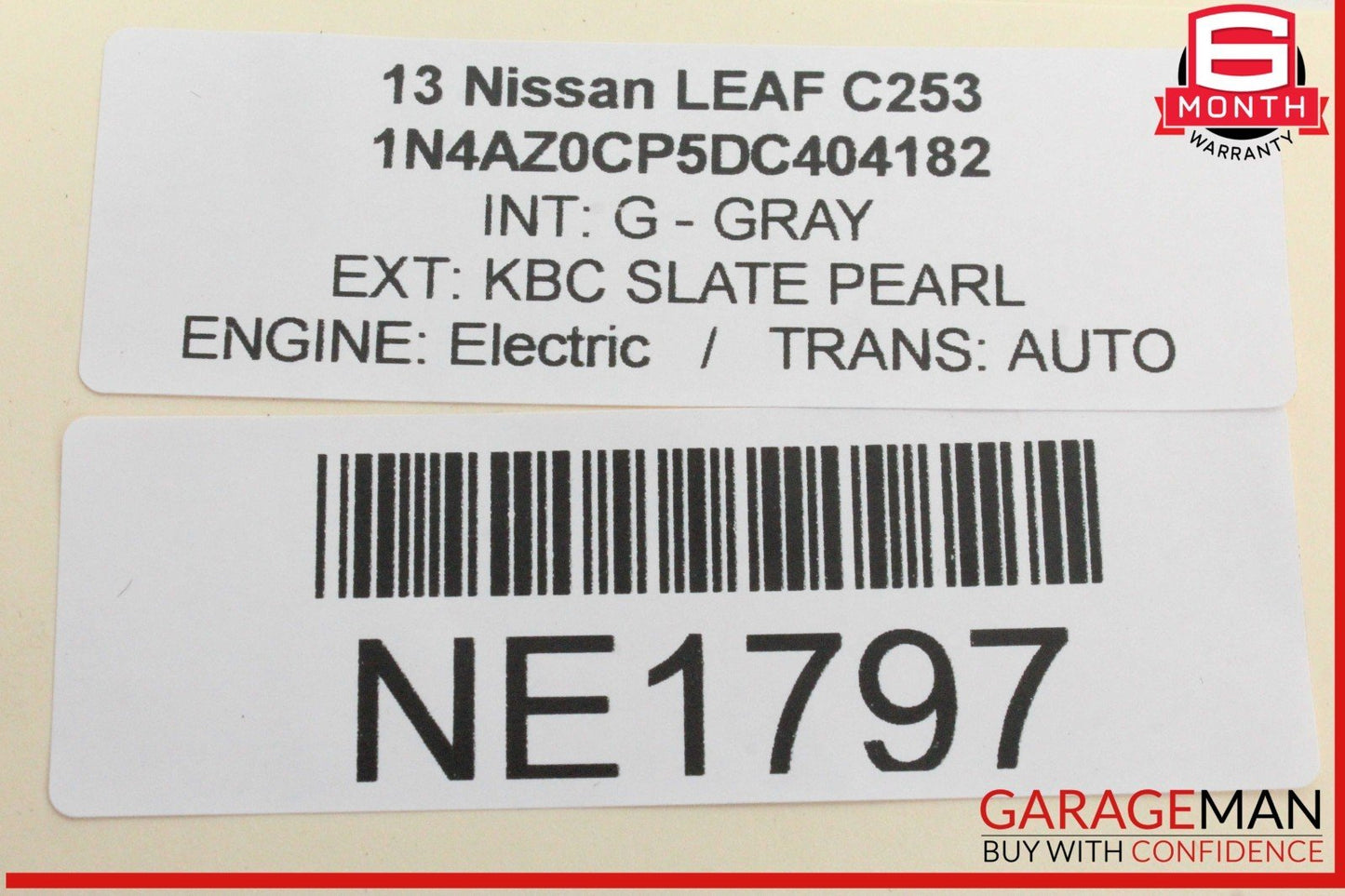 13-17 Nissan Leaf Connector Power Cable 295J33NF0B OEM