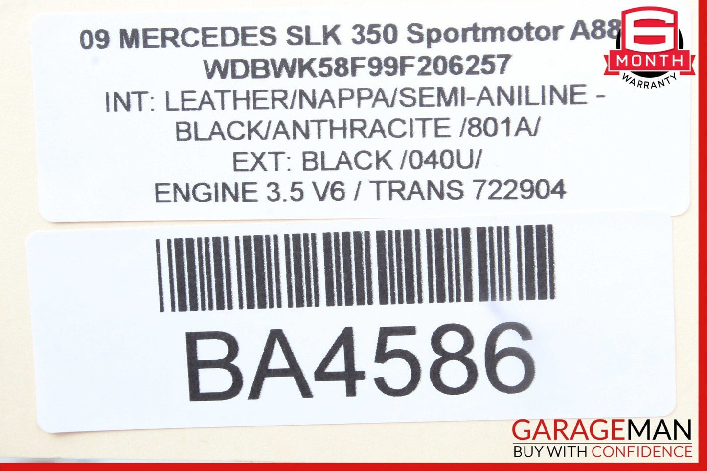 05-11 Mercedes R171 SLK350 Front Right Passenger Side Lower Control Arm RWD OEM