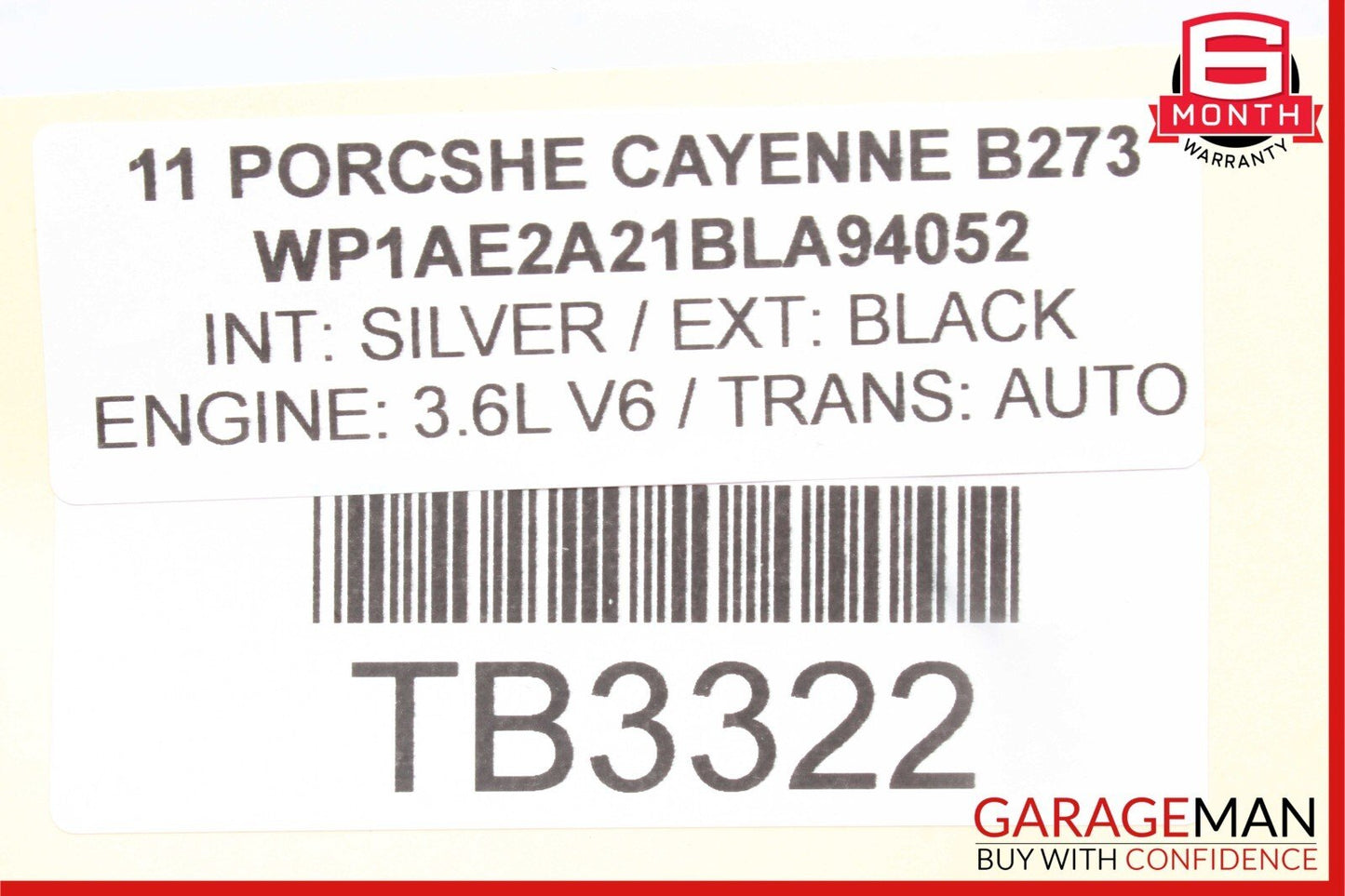 11-18 Porsche Cayenne 958 Front Right Passenger Spindle Knuckle Hub Bearing OEM