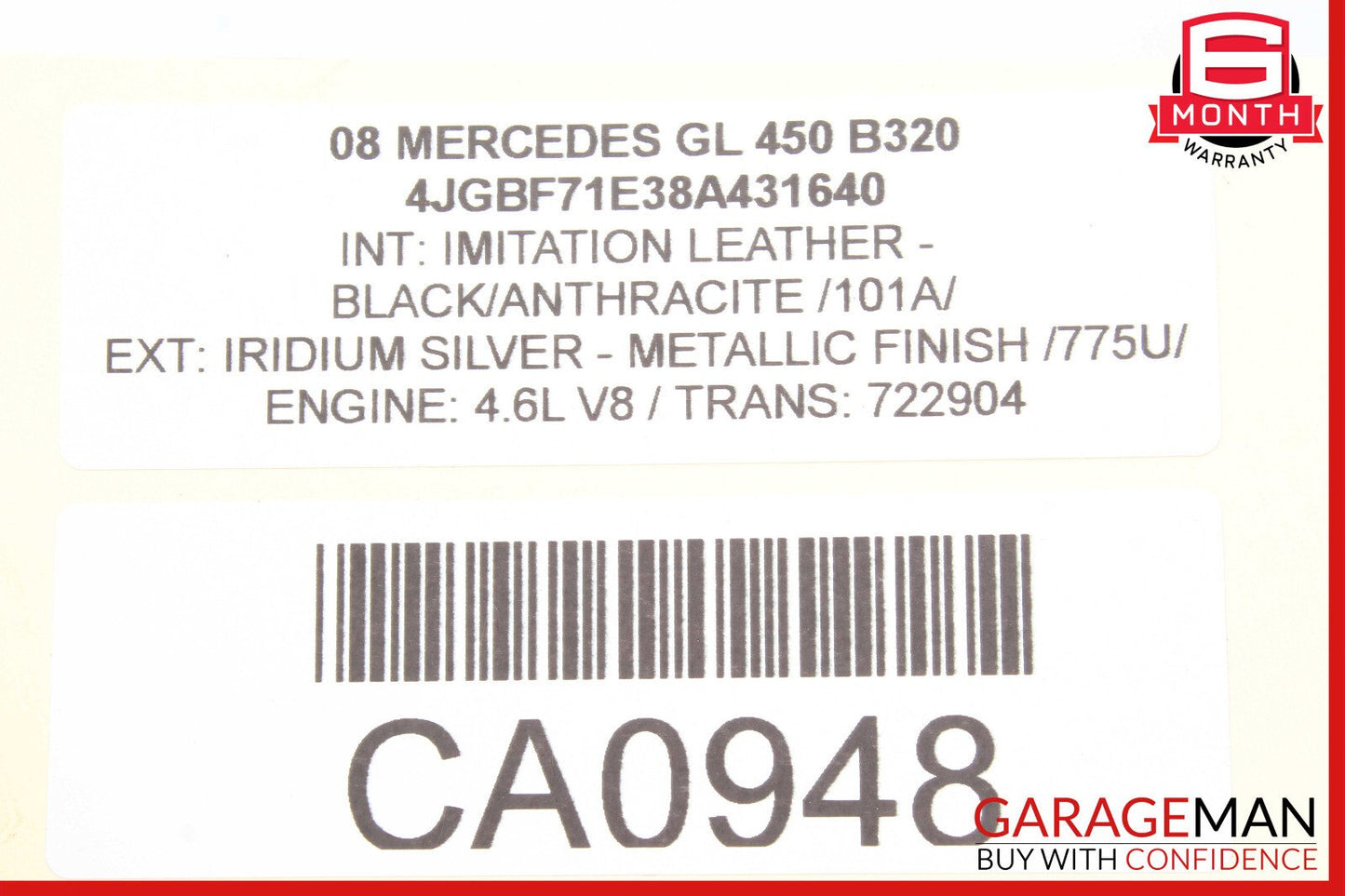 06-13 Mercedes R350 GL450 ML350 Panoramic Sunroof Sun Roof Motor 1648201442