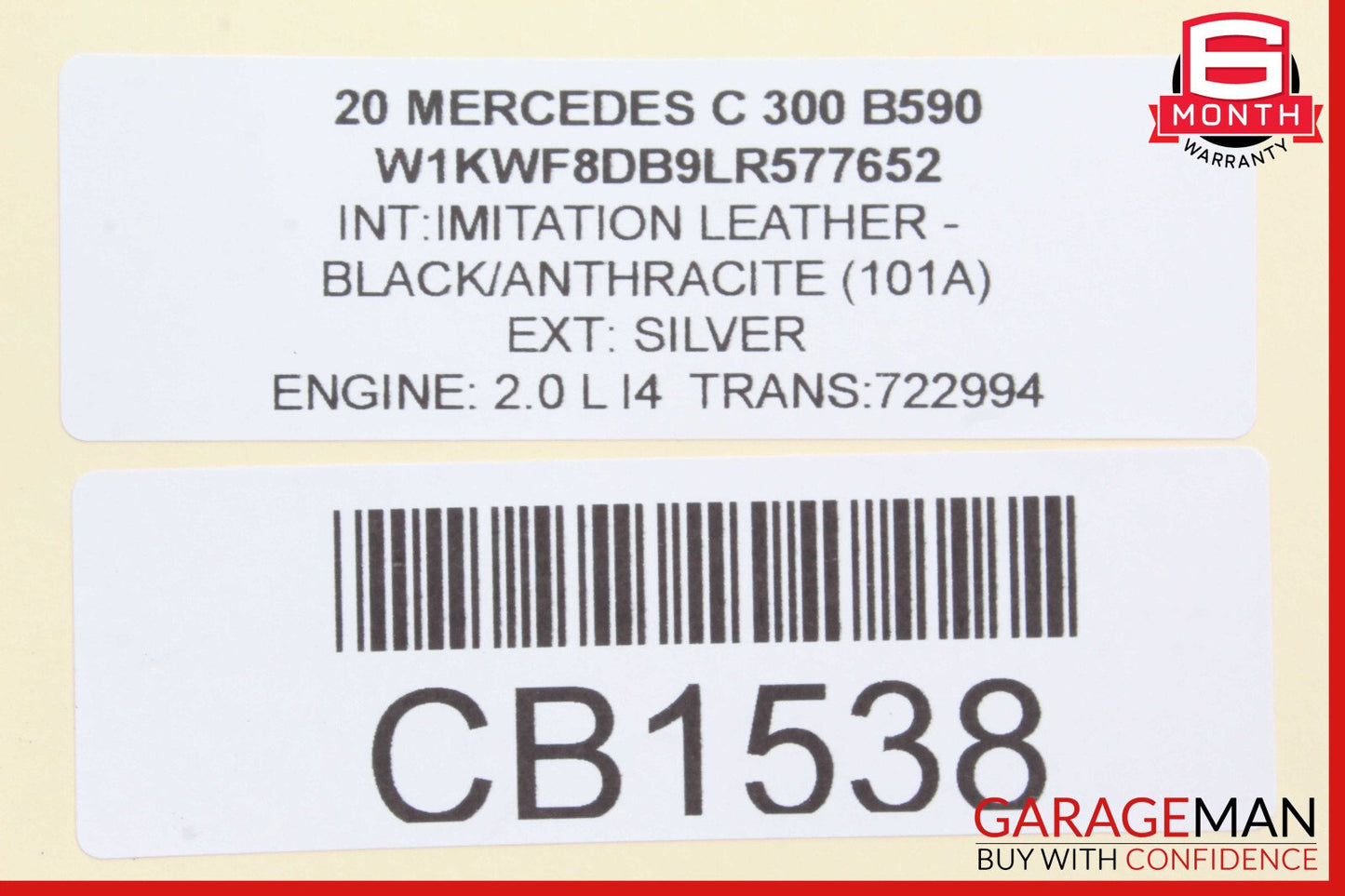 Mercedes W205 C300 Rear Left Lower Suspension Control Arm OEM