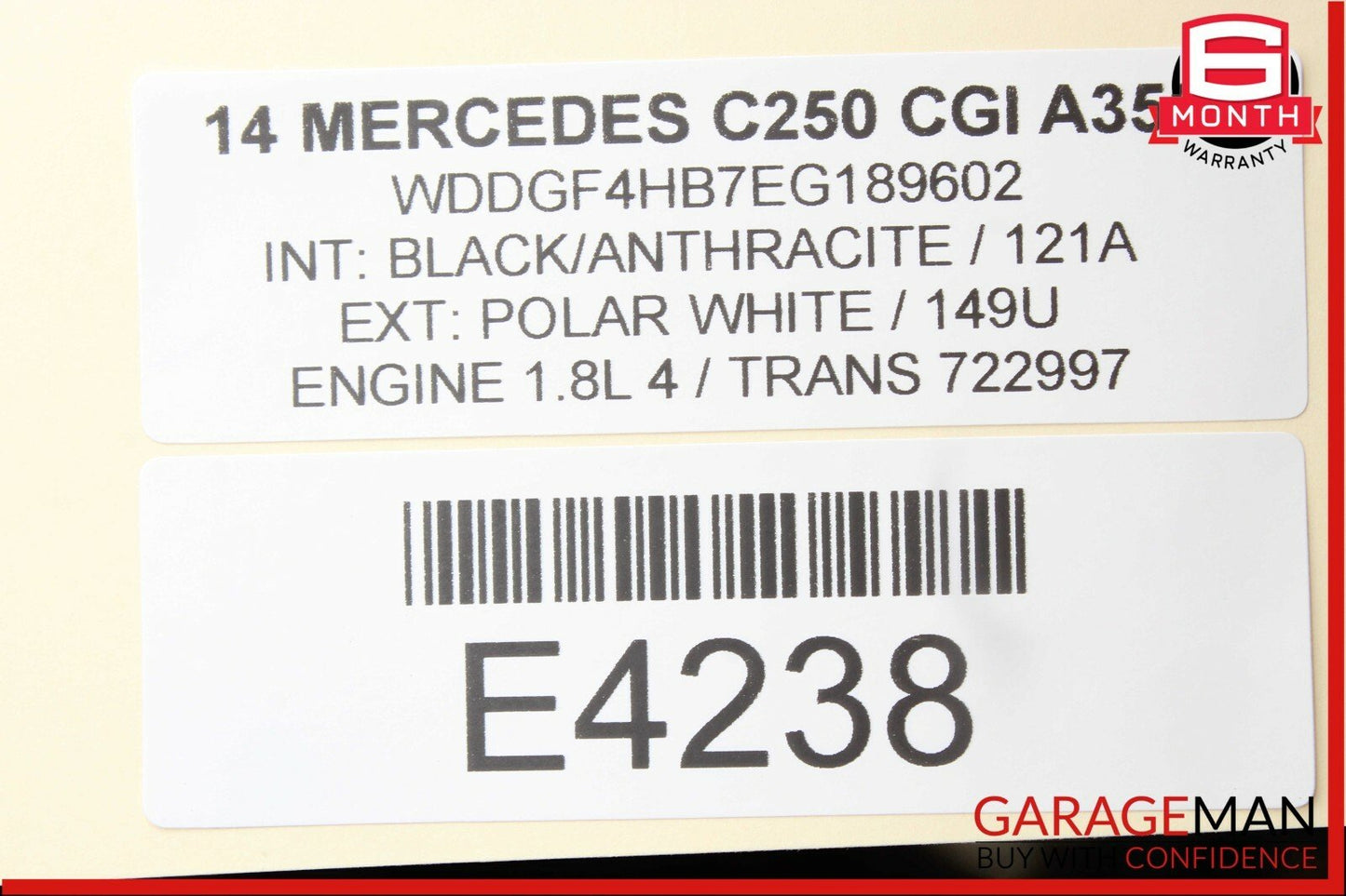 08-14 Mercedes W204 C250 C350 Front Left Door Control Module 2129006218 OEM