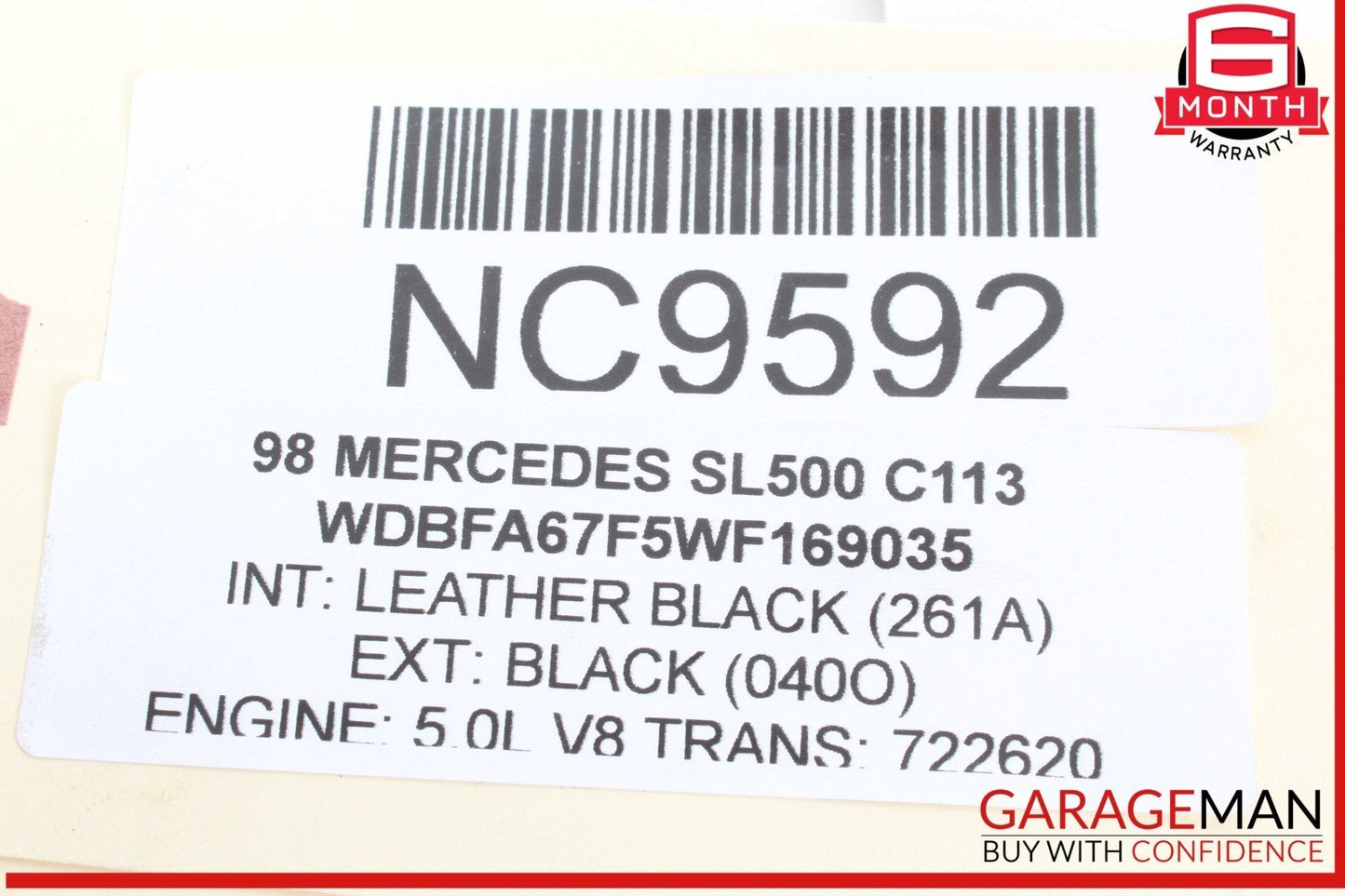 97-98 Mercedes R129 SL500 AC A/C Air Conditioning Compressor 0002303711 OEM