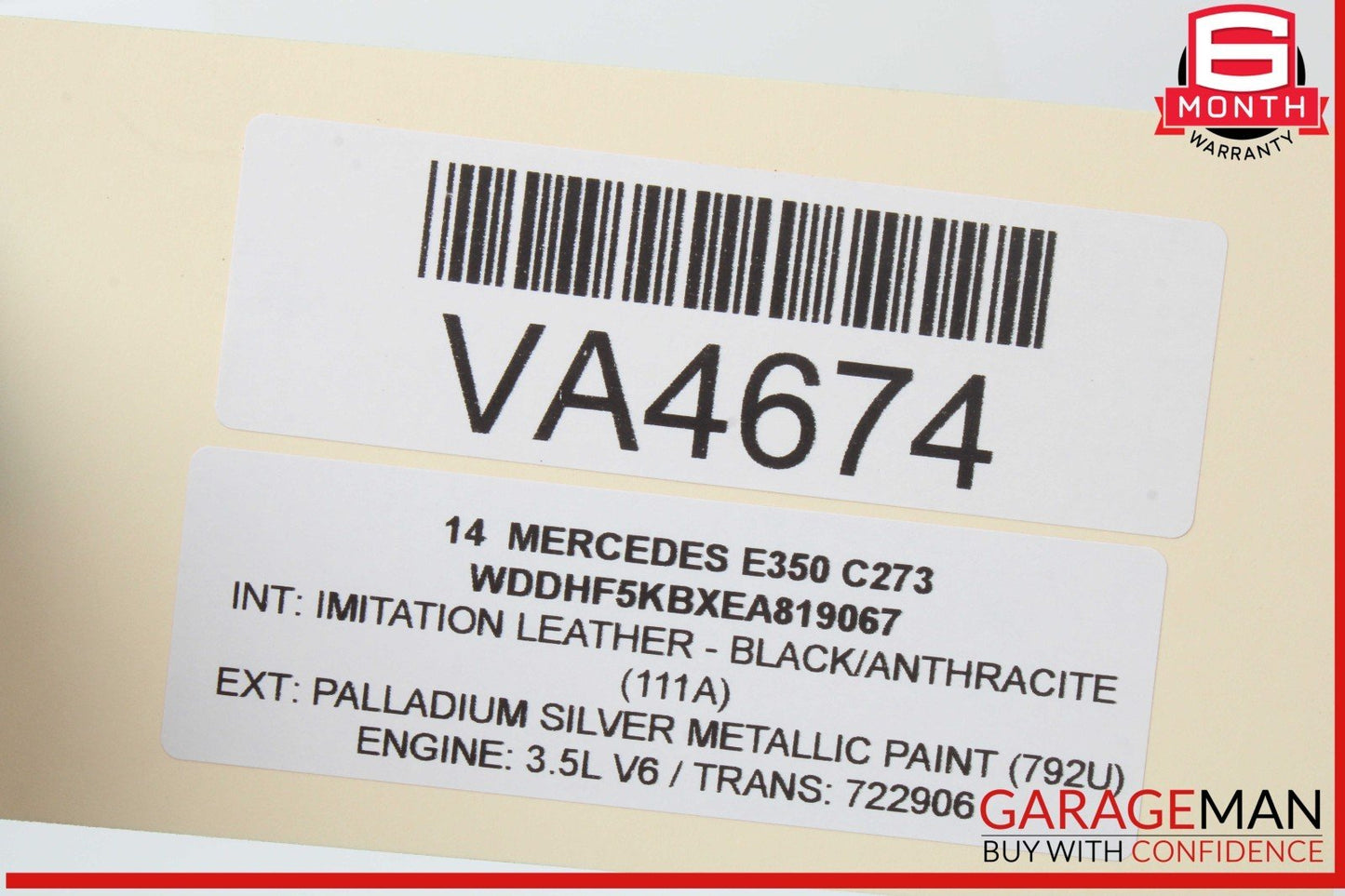 08-18 Mercedes W212 E350 C300 CLS550 Rear Right Side Door Control Module OEM