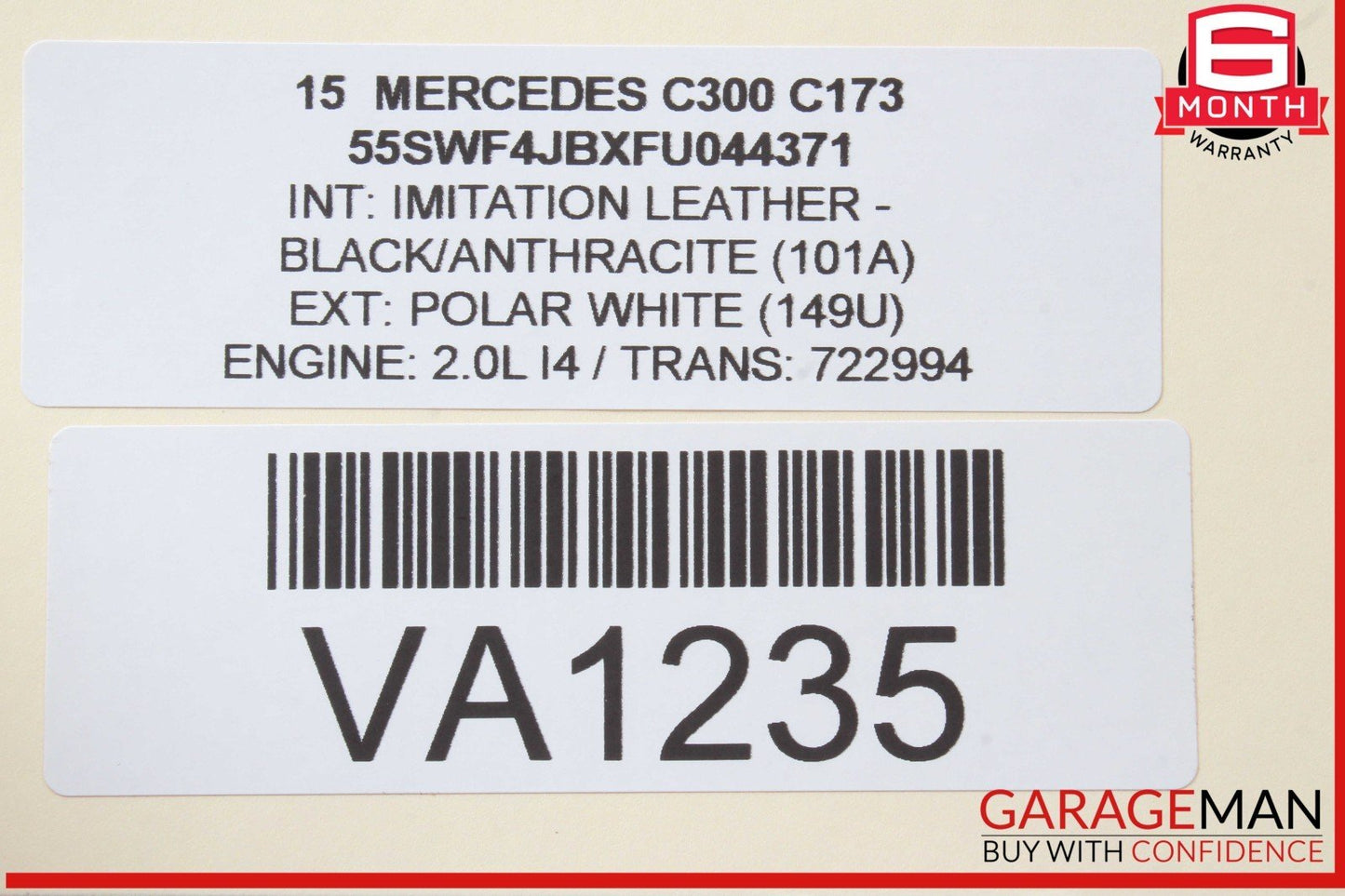 15-19 Mercedes W205 C300 C400 Media Center Dashboard Hazard Control Switch OEM