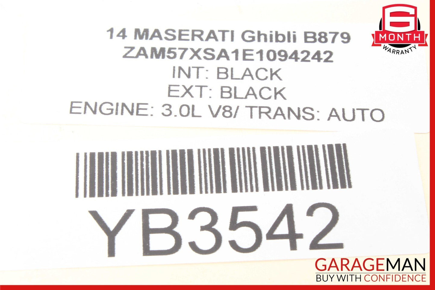 14-17 Maserati Ghibli Rear Right Passenger Side Exterior Door Handle OEM