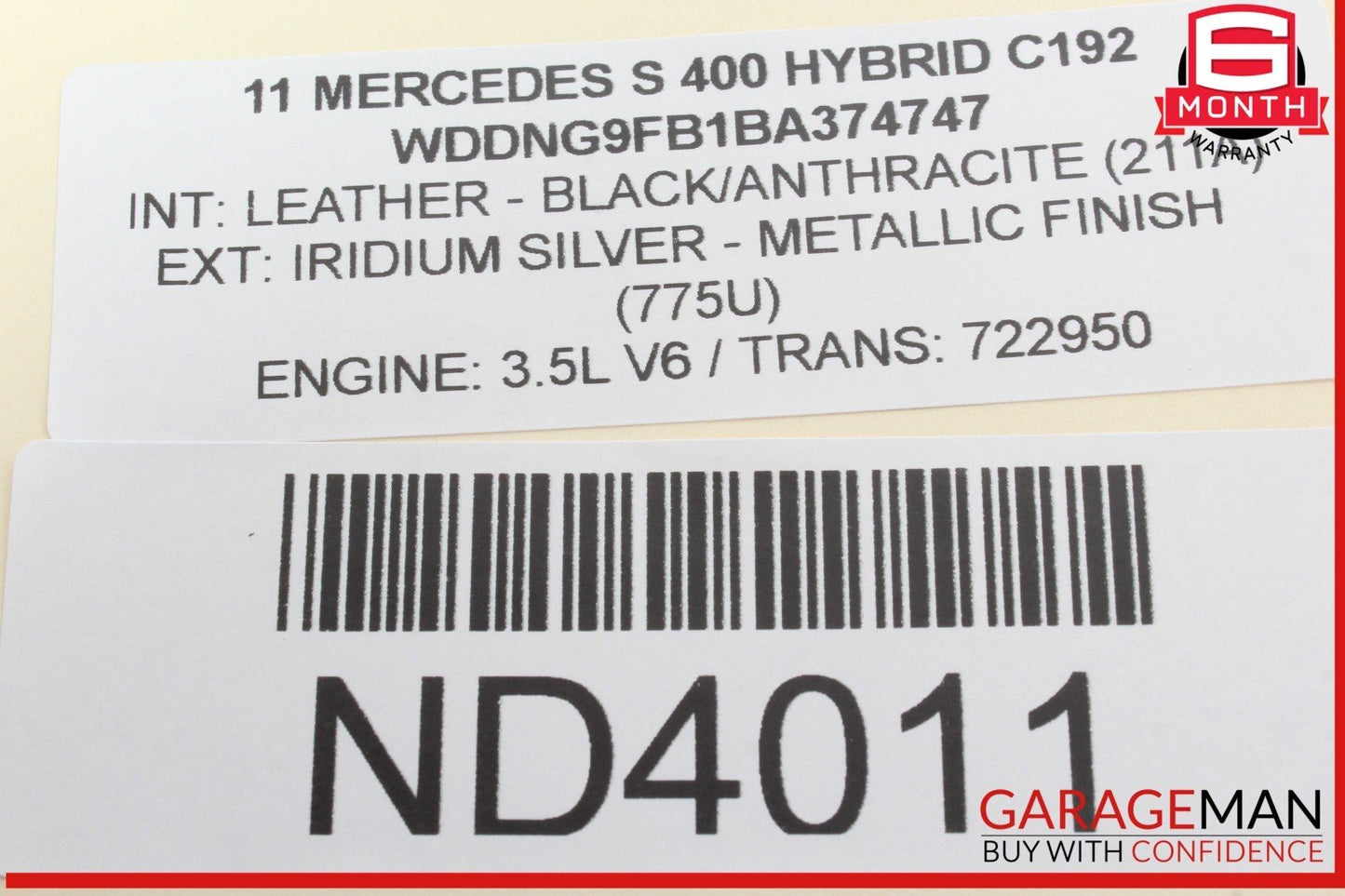 07-13 Mercedes W221 S400 Hybrid Sunroof Sun Roof Motor 2219066000 OEM